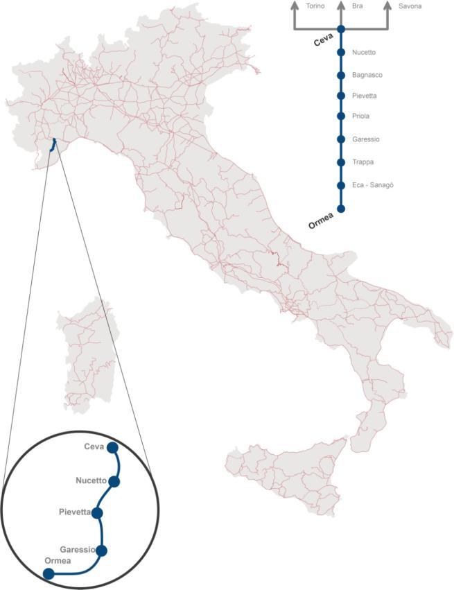 LA FERROVIA DEL TANARO Da Ceva a Ormea, tra i