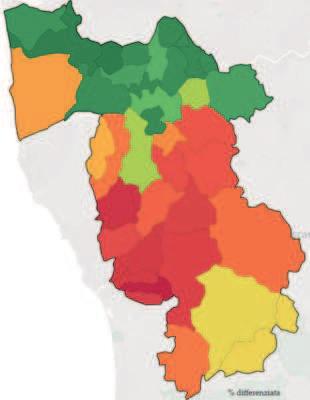 Pagina 7 di 9 Nei comuni della provincia di Pisa, la produzione media di rifiuti urbani totali (differenziati e non) raggiunge 548,91 kg abitante anno.