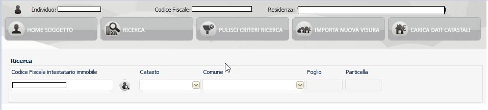 P a g i n a 13 ACQUISIZIONE IMMOBILI Gli immobili che si sono caricati sulla base dati catastale possono essere importati sulla banca dati fiscale.