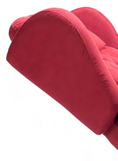 Armchair with removable cover and washable with water. Frame in iron and wood. Padding in non-deforming differentiated-density polyurethane foam.
