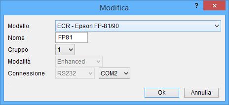 . Digitare un nome per il dispositivo, nell esempio è FP8 (dovrà essere riportato anche nella successiva configurazione di Mon Ami 000). 5.