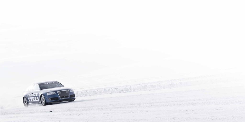IL PIU VELOCE SI GHIACCIO Pilota: Janne Laitinen Auto: Audi RS6 Pneumatici: Nokian Hakkapeliitta 8, 255/35 R 20 97 T XL Località: Il mare ghiacciato nel golfo di Botnia Data: 9 Marzo 2013 Risultato: