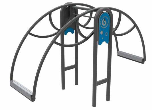 BRISCOLO Gioco con struttura in acciaio. Playground with steel structure.