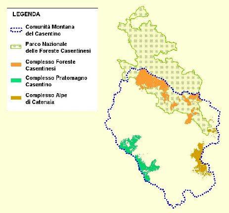 Il TERRITORIO DEL CASENTINO La Comunità Montana del Casentino esercita la propria competenza nel territorio montano di 13 Comuni della Provincia di Arezzo, per una superficie complessiva di 82.