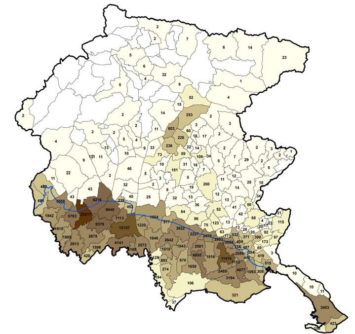 POZZI AD USO DOMESTICO POPOLAZIONE n DI POZZI PER