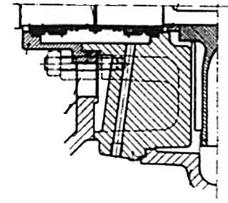 / - Prigioniero con dado 1 NOMENCLATURE - volute casing - cover - impeller - wear ring, for - mounting - shaft covering bush - packing gland - gasket - impeller fastening nut - spacer - packing -