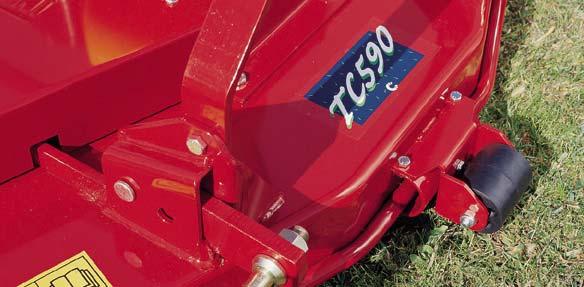 Standard hitches mounted on the mower mean that it can be used with any type of tractor.