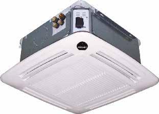 serie FCLI Ventilconvettore a cassetta INVERTER VERSIONI DISPONIBILI Standard : Con valvola 3vie VL : Senza valvola 2V : Con valvola 2vie VENTILCONVETTORE CENTRIFUGO A CASSETTA FCLI32 298X587X587