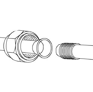 COLLEGAMENTI Collegamenti frigoriferi Fig.1 TUBAZIONI FRIGORIFERE Effettuare il percorso delle tubazioni frigorifere fra unità esterna ed interna utilizzando il minor numero possibile di curve.