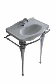 Ethos Ethos Lavabo cm 65 monoforo. Installazione sospesa, su colonna o per mobile. Washbasin 65cms, one hole. Wall-hung installation, for pedestal or furniture. Fixing kit included.