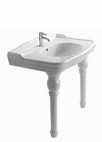 Ethos Ethos Lavamani cm 50 foro rubinetteria predisposto a dx/ sx. Installazione sospesa. FIssaggio compreso. 8430 50x28xh6 36 190,00 Lavabo consolle cm 101 monoforo.