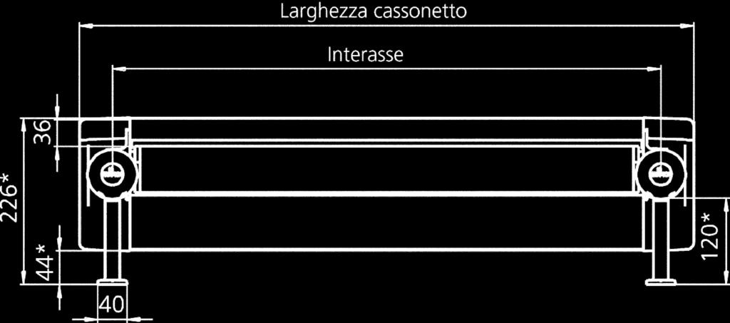 conto di eventuali finestre basculanti, grondaie o simili.