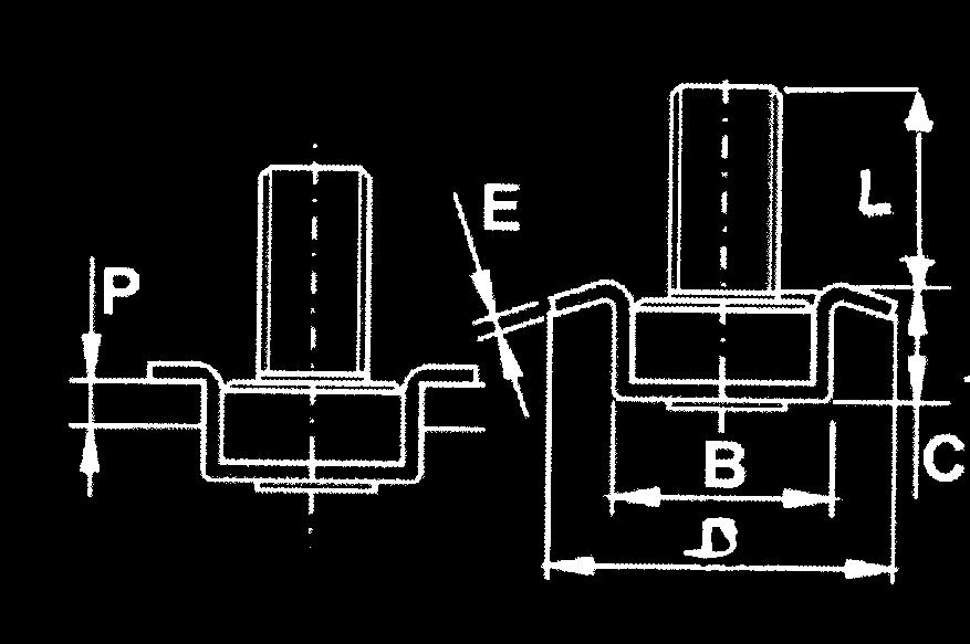 STEEL CL6 L= LUNGHEZZA VITE DA PRECISARE L= LENGHT ACCORDING TO CUSTOMERÕ S REQUESTS C d.