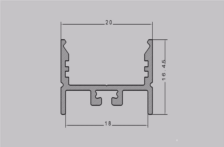 PROFILO ALLUMINIO 4 Per codici Profili LED in plastica