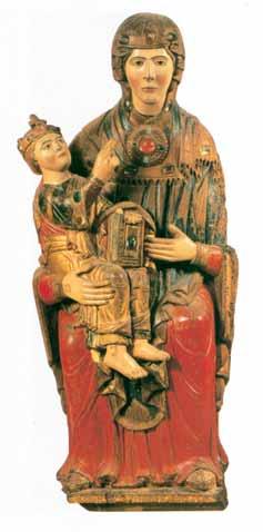 138 PLettura e Produzione Scultura romanica e gotica a confronto Obiettivo Individuare le differenze tra i caratteri espressivi delle due sculture. 1 Madonna di Acuto, XII secolo. Legno policromo.