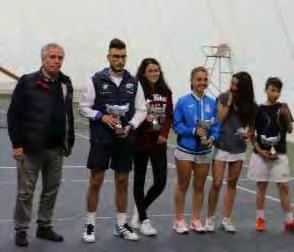 Nel femminile vittoria (4-6 6-4 6-3) di Chiara Lanzetta (3.5) sull U18 Costanza Pistone (3.3), nel maschile successo (2-6 4-3 rit.) di Giovanni Motta (3.2) sull U18 Antonio Ruocco (3.