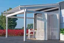 Seasons tre passi per la tua pergola individuale SISTEMI DI COPERTURA SUN RAIN SNOW MODELLO TAMPONAMENTI MISURE LATERALI IN CM SUN Tenda