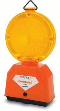 Lampeggiatore EuroFlash Giallo Lampeggiante Lampeggiatore giallo ad una o due batterie è indicato per l utilizzo in cantieri stradali in aree urbane ad integrazione della segnaletica