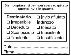 5 SERVIZI ACCESSORI Al prodotto Postatarget Catalog possono essere collegati alcuni servizi accessori a pagamento. 5.