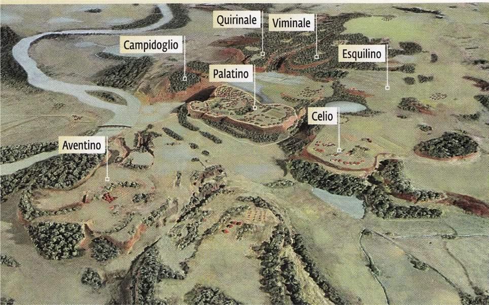 LA NASCITA DI ROMA VERSO L 800 A.C., IL LAZIO CENTRALE ERA ABITATO DA DIVERSE POPOLAZIONI.