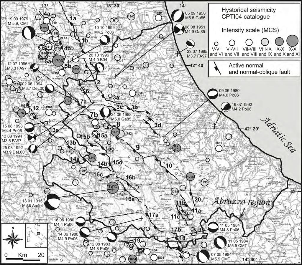 Programma Pereto L Aquila 2009 Avezzano 1915 - Il terremoto di Avezzano del gennaio 1915: insegnamenti sulla tettonica attiva e sismotettonica - Il