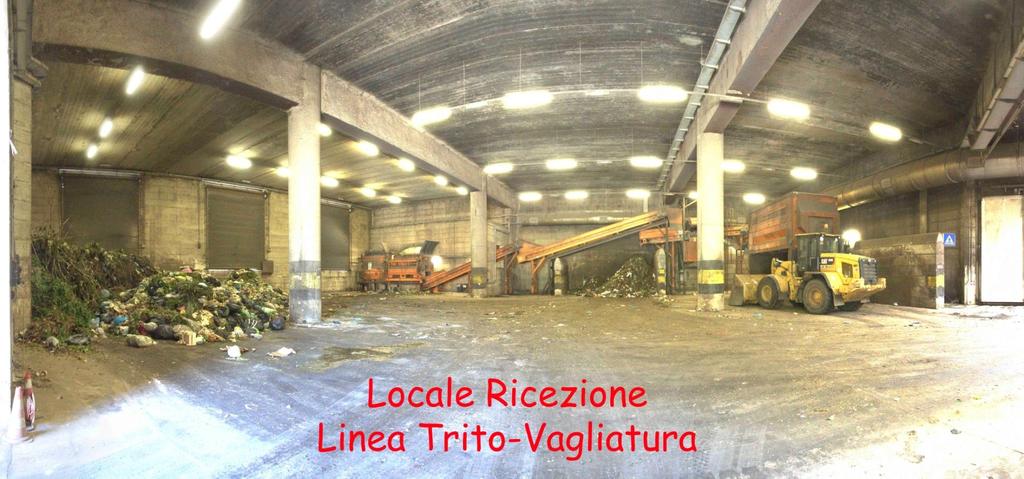 L impianto di Faltona - La ricezione Il materiale in