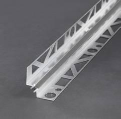 PROCONNEXcorner - Profilo per fughe perimetrali in alluminio con inserto in silicone Inserto in silicone, grigio cemento, larghezza a vista ca.