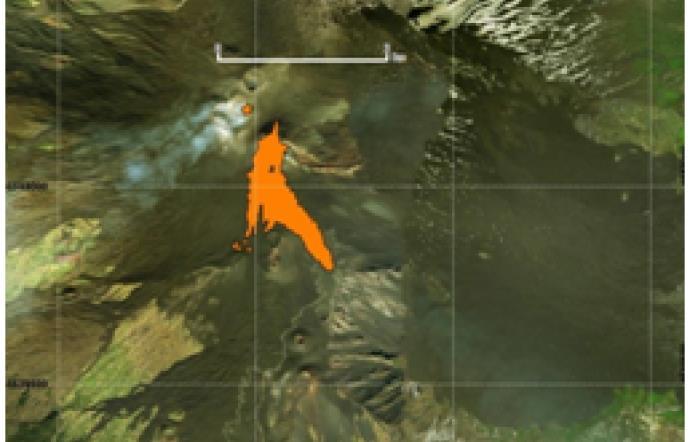 L INGV ha seguito, grazie ai satelliti l eruzione dell Etna mediante un sistema che stima, attraverso sensori ottici e infrarossi, la presenza