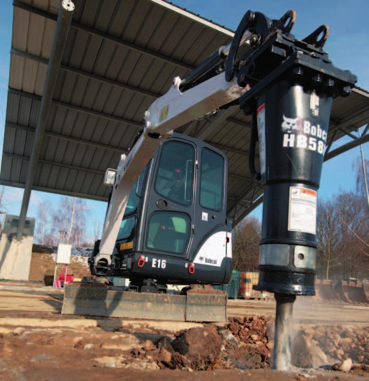 resistenza all usura ai miniescavatori Bobcat E14 ed E16.