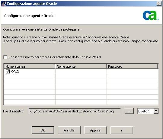 Supporto per più versioni di Oracle utilizzando la modalità file Supporto per più versioni di Oracle utilizzando la modalità file È possibile eseguire processi di backup e ripristino su più versioni