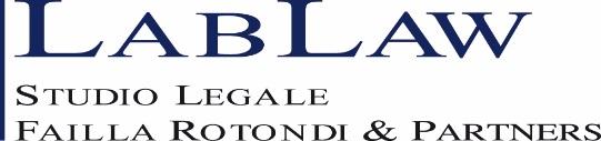 45 I NOSTRI UFFICI LABLAW Milano Corso Europa, 22 20122 Milano Tel: +39 02 30 31 11 Fax: +39 02 30 31 12 LABLAW Roma Via Vittoria Colonna, 40 00193 Roma Tel: +39 06 36 00 23 65 Fax: +39 06 32 42 344