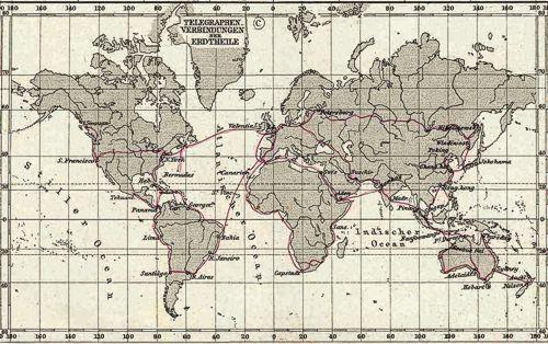 1891 mappa dei collegamenti