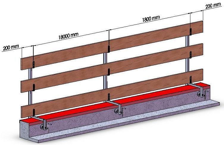 Le tavole (fig. 7) o i profili utilizzati devono essere integri sotto l aspetto della resistenza e la loro lunghezza minima deve essere superiore di almeno 400 mm a due campate.