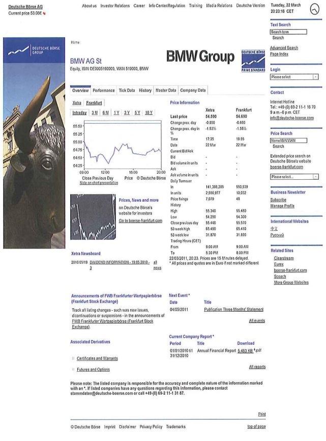 42 V. La determinazione del tasso di attualizzazione (fonti liberamente disponibili) iii) L equity (E) Per le società quotate è possibile determinare la capitalizzazione di mercato (E)