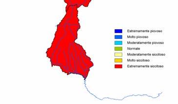 carenza di precipitazione prolungata che può influire sugli aspetti idrologici, agricoli e