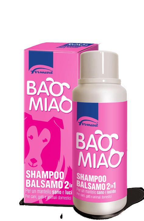 PRODOTTI PER LA COSMESI SPECIALIZZATA Baomiao Shampoo Balsamo 2in1 Per un mantello sano e lucido. Per cani, gatti e animali domestici.