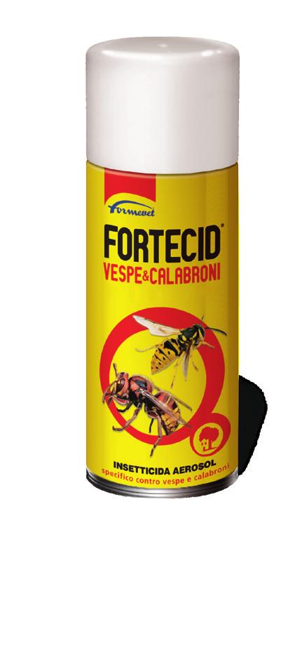 INSETTICIDI AMBIENTALI Fortecid Vespe e Calabroni (Vespa Alt) Insetticida aerosol specifico contro vespe e calabroni.