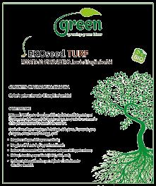 30 EKOseed TURF COMPOSIZIONE Contenuto in micorrize (Glomus spp.) 0,5% Contenuto in batteri della rizosfera (Pseudomonas spp.) 3 x 10 9 UFC/g Contenuto in trichoderma (Trichoderma spp.