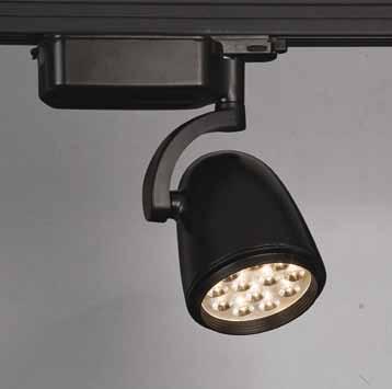 QUANTUM-04 bianco, nero Negozi. Die cast aluminium body. Shop lighting. Volt Min.