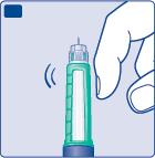 somministrato la giusta dose di insulina: F. Ruoti il selettore della dose e selezioni 2 unità. F 2 unità selezionate G.