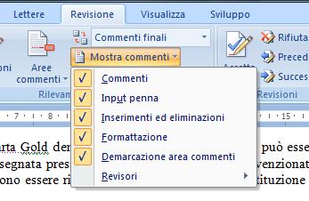 66 AM3 Elaborazione testi livello avanzato Il candidato deve sapere che è possibile accettare o rifiutare le modifiche, senza dover per questo attivare le revisioni.