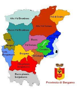 La provincia di Bergamo I comuni di Bergamo messi a