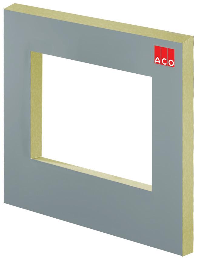 parete, senza stuccature e verniciatura Pannelli ACO Therm Block con foro A-A A 670 (570/545/40/170) 970x470 770x570 470 (570/595/70/970) 1400 1400 (d) 15 (100) (80) B-B 30,5 (40,5) 60 1500 (130) 53