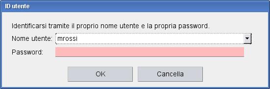 Per creare una carta chip «Configurazione Bluetooth», procedere come segue: 1. Selezionare Comunicazione > Creare carta chip Configurazione BT. 2. Accedere tramite il proprio nome utente e password.