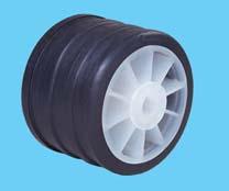 Ribbed side roller 3591 Rullo centrale 80x140 Foro 15 Central