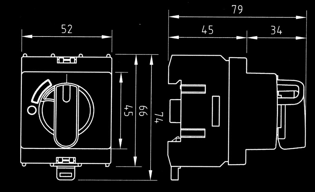 Dimensioni Dimensions SEZIONATORI SWITCH