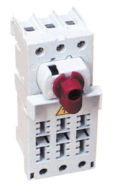 Prodotti Products SEZIONATORI MODULARI LOAD BREAK SWITCHS INTERRUTTORI DI MANOVRA SEZIONATORI CON PORTAFUSIBILI FUSE LOAD BREAK SWITCHES Taratura Ratings (Cat. AC-22) [A] N.ro Poli N.