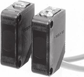 Dimensioni Sensori Modelli a sbarramento Precablati -T6 -T8 -T6A Asse ottico 8 Emettitore 7, Lente,,8,,, 8 7 -M Cavo Ø ricoperto in vinile a due conduttori (sezione conduttore:, mm², diametro