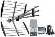 4IN 20dB Reg. 1 160,00 M52180137 KIT INDACO KIT Antenna UHF + Antenna III + Ampl. 3IN 20dB Reg.+ Alim.