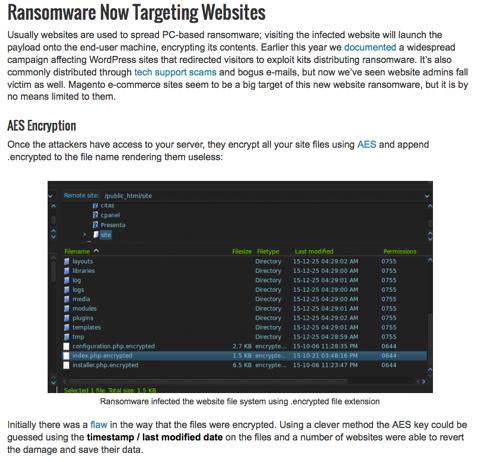 Ransomware e siti web https://blog.sucuri.